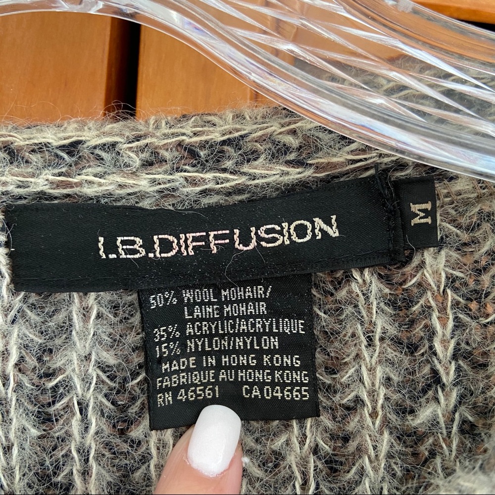 Vintage Mohair Wool IB Diffusion Sweater Jacket - Picture 5 of 8